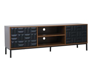 Liberta – Maison ZUMA TV Stand Καρυδί/Μαύρο 160x40x54.5cm 05-0765