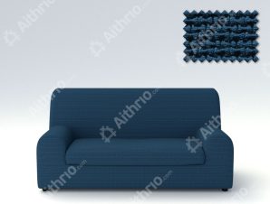 Ελαστικά καλύμματα καναπέ Ξεχωριστό Μαξιλάρι Bielastic Alaska-Τριθέσιος-Μπλε -10+ Χρώματα Διαθέσιμα-Καλύμματα Σαλονιού