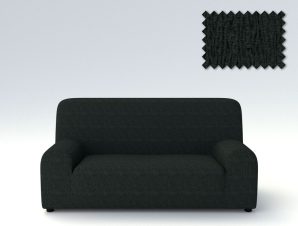 Ελαστικά καλύμματα καναπέ Valencia-Πολυθρόνα-Μαύρο -10+ Χρώματα Διαθέσιμα-Καλύμματα Σαλονιού